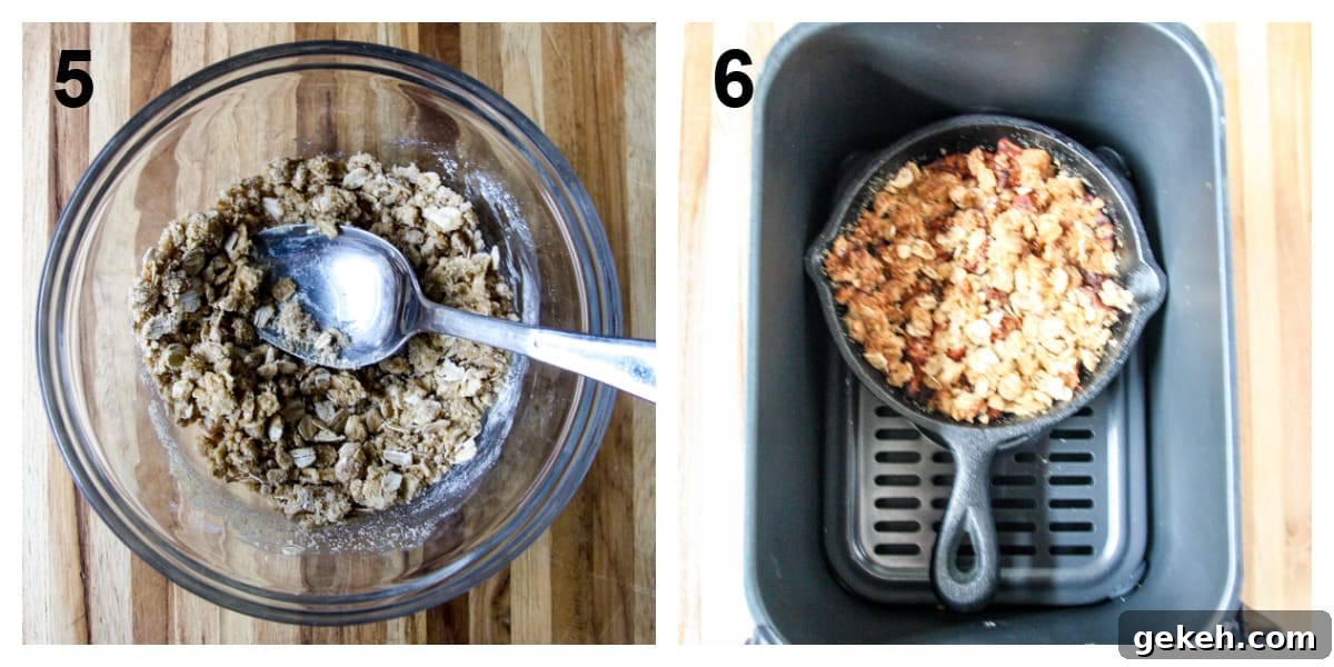 The final two steps for making this recipe.