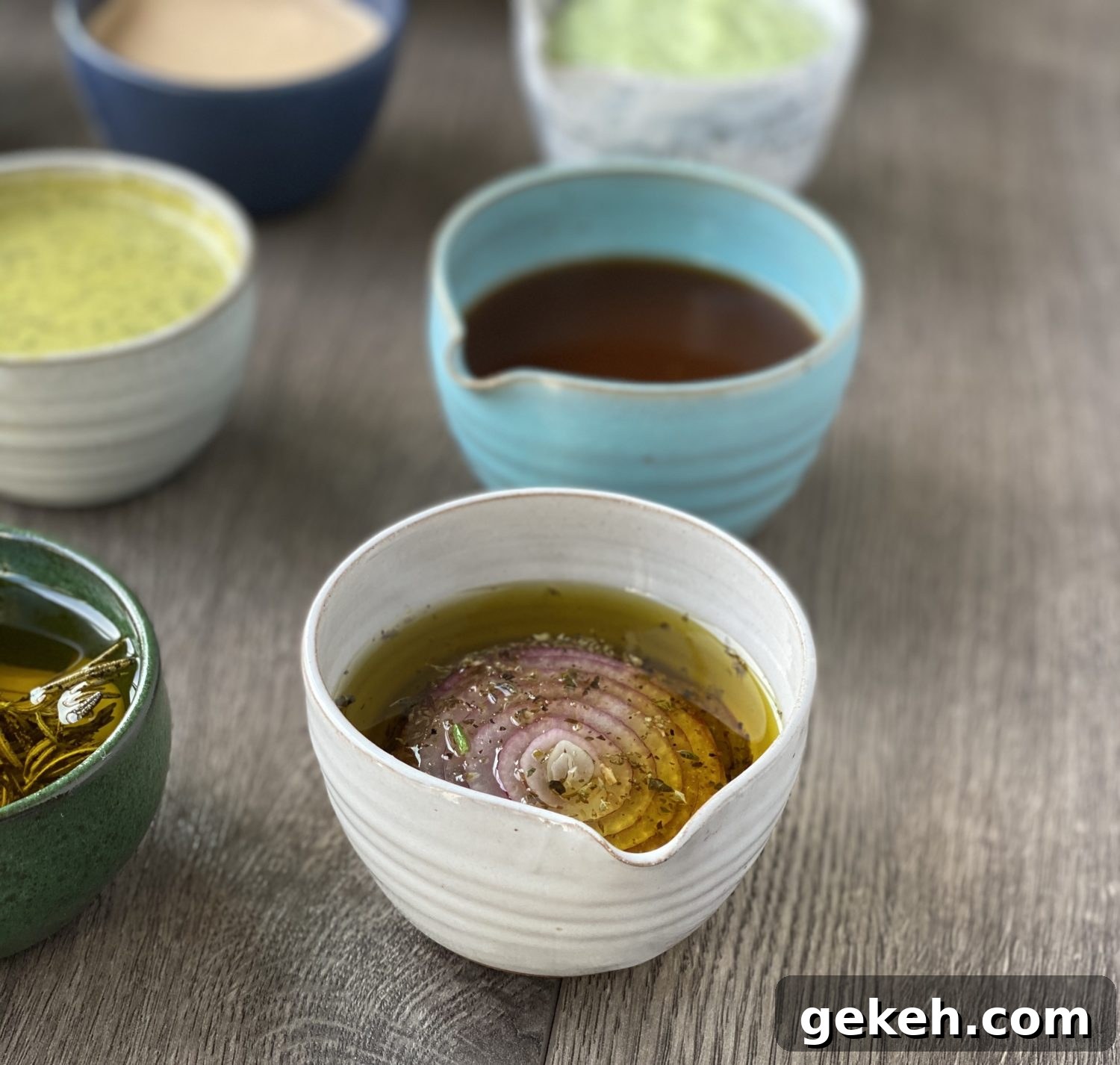 marinated onions in a crum-bowl