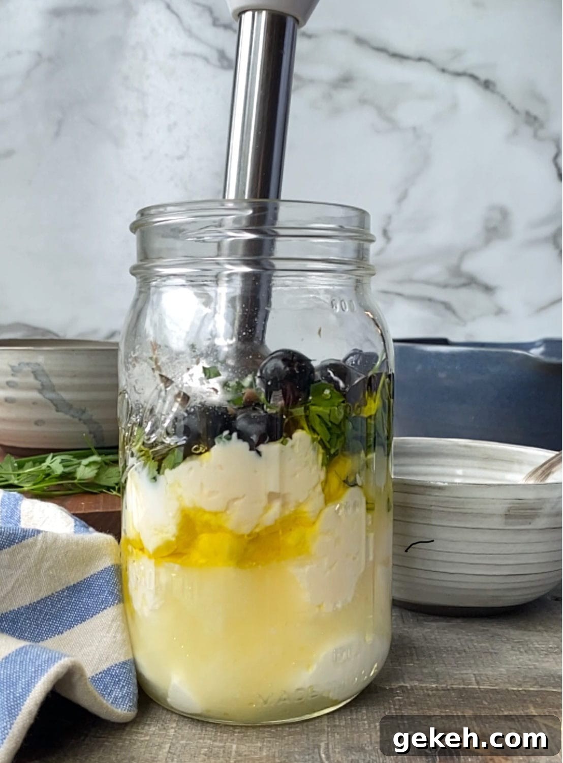 creamy garlic olive dressing