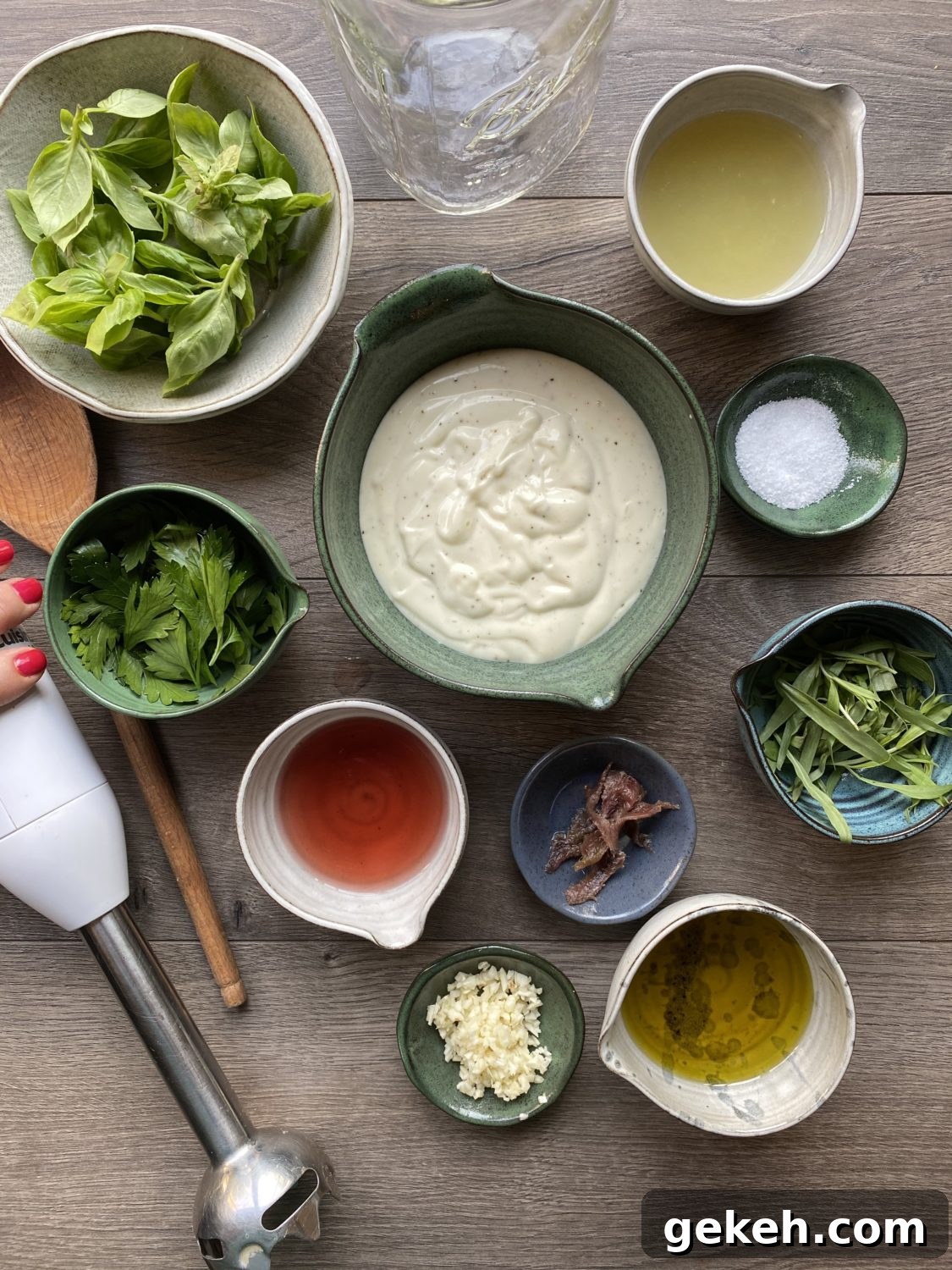 green goddess dressing ingredients