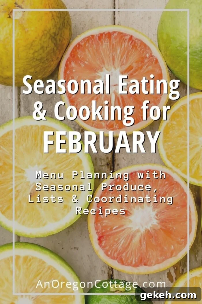 seasonal cooking for February-citrus