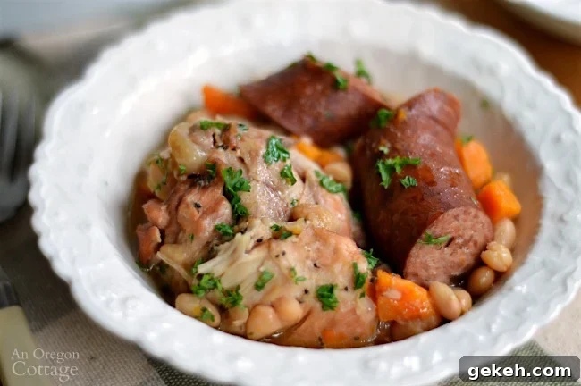 Delicious slow cooker cassoulet