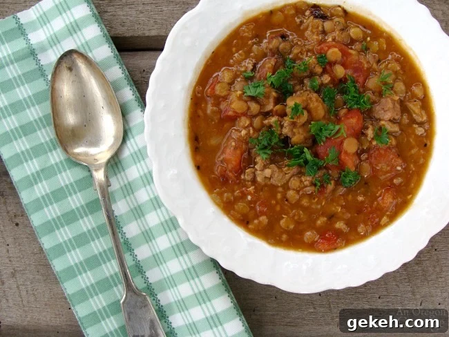 Best Sausage Lentil Stew