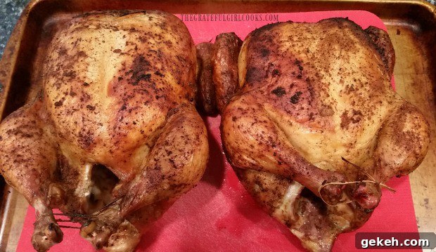 Resting Traeger roasted chicken