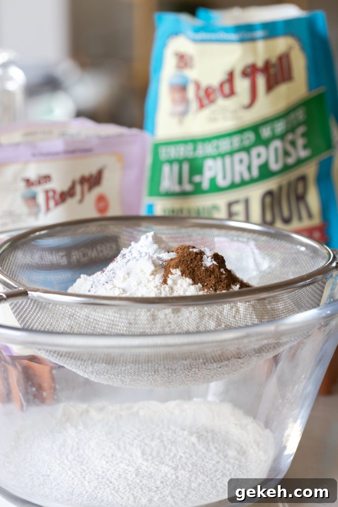 Festive Reindeer Cookies Recipe for Holiday Parties 5 Sifting dry ingredients