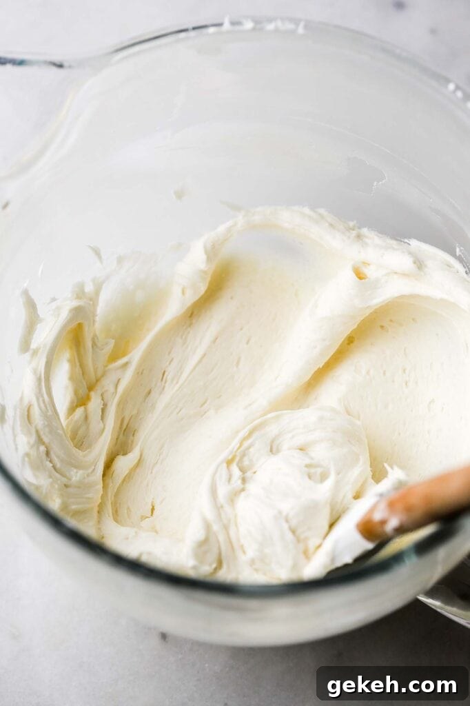 mix until the frosting is silky smooth