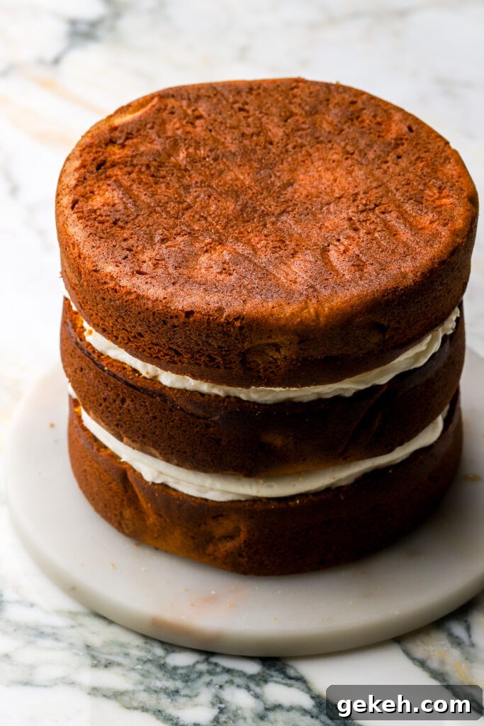 cake fully assembled