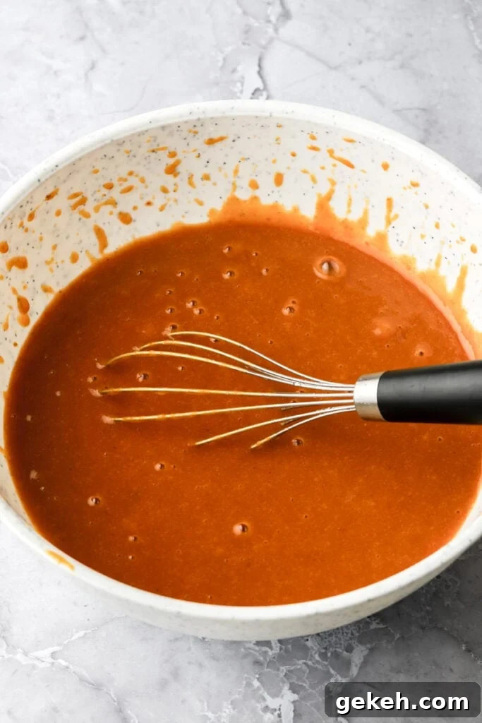 wet ingredients for pumpkin cakes