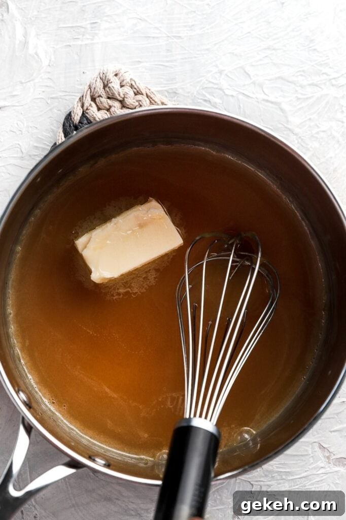 add butter to caramel