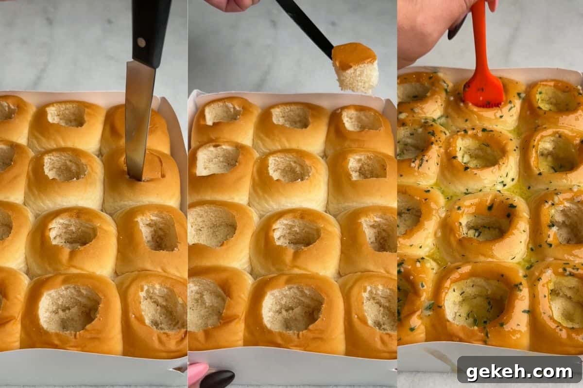 Hawaiian Roll Meatball Sliders with Tangy Pineapple Glaze 6 how to assemble mini meatball sliders