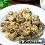 Crispy Oven-Roasted Garlic Mushrooms Recipe 7 Garlic Mushroom Quinoa Recipe - Featured Image