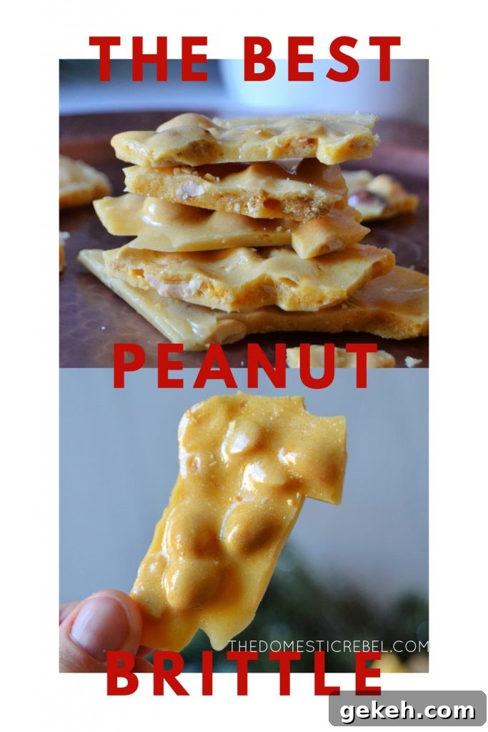 best peanut brittle photo collage