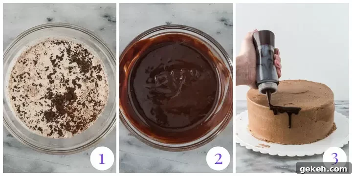 Decadent Death by Chocolate Cake Recipe for Chocolate Lovers 6 how to make a drip cake