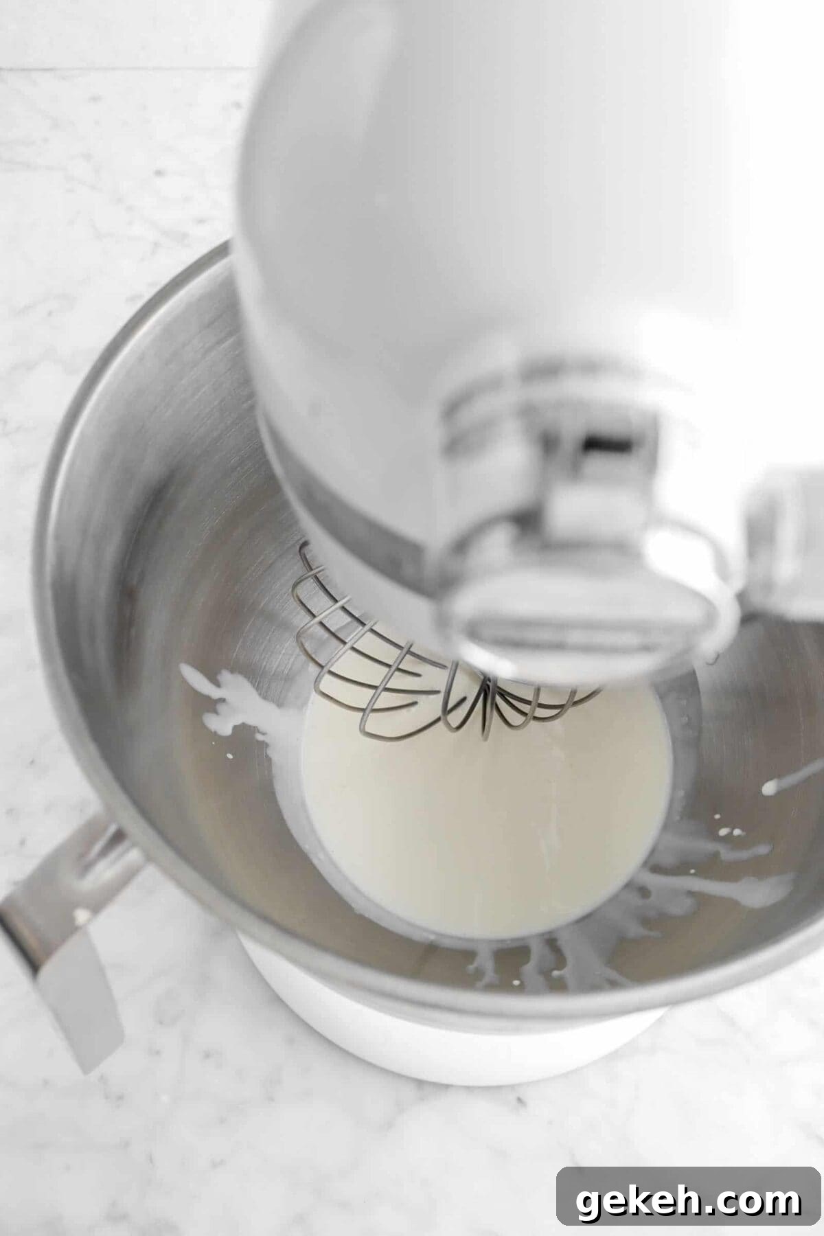 heavy cream in mixer
