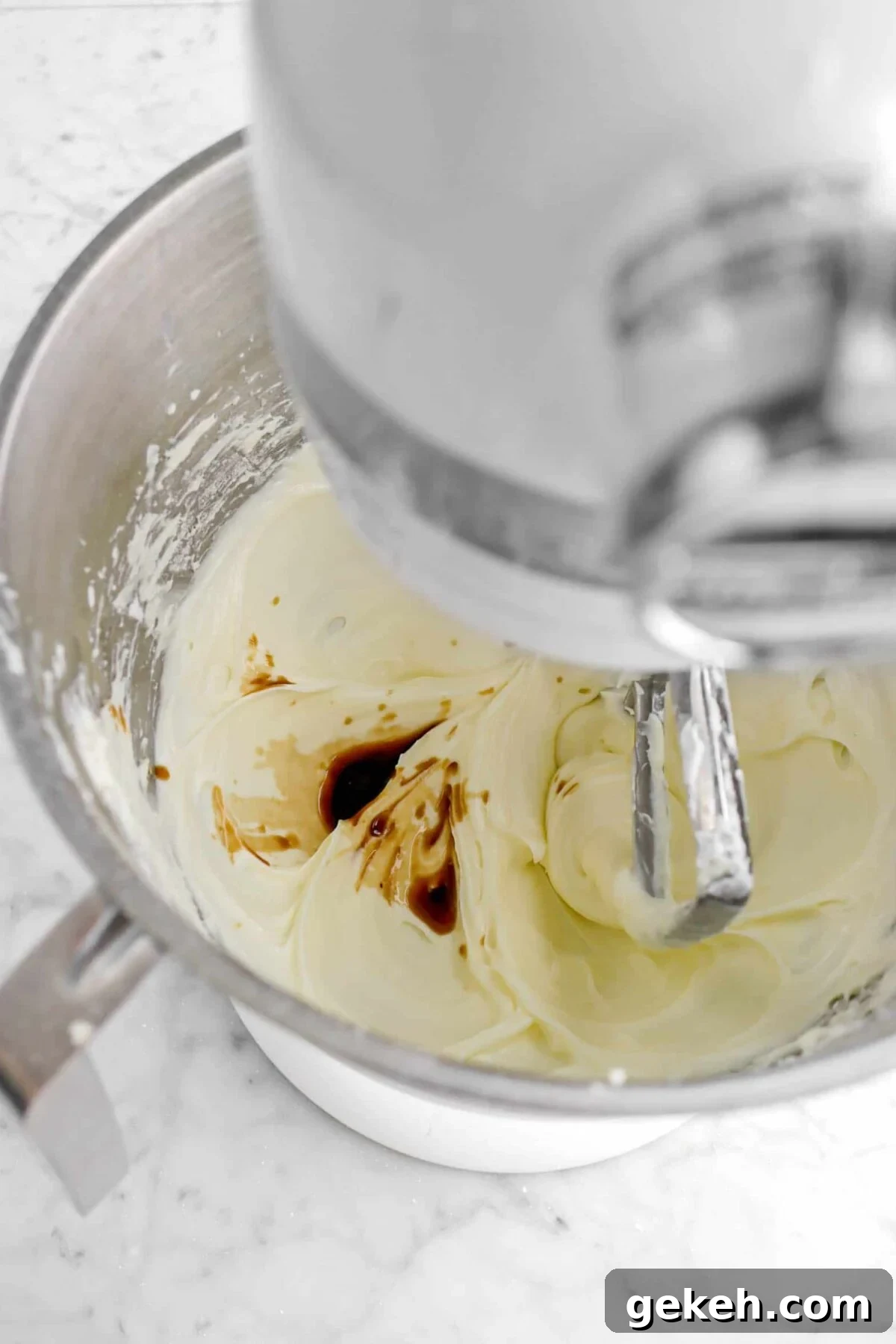vanilla added to frosting