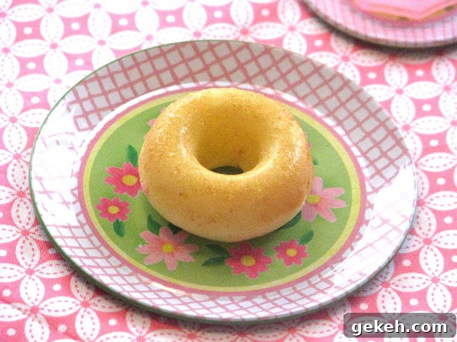 mini donut on tea party plate