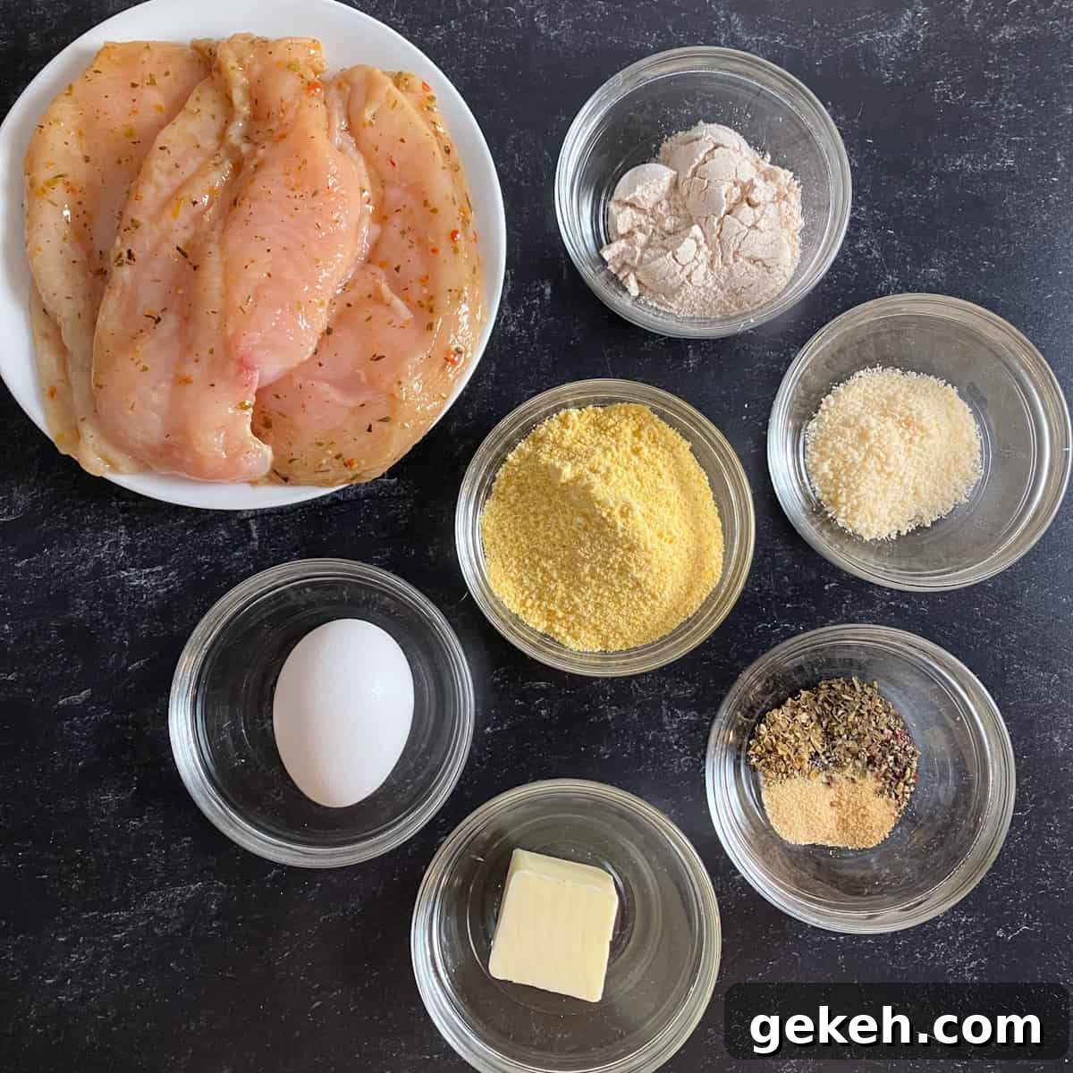 Crispy Ninja Foodi Breaded Chicken Breast Recipe 3 ninja foodi breaded chicken ingredients