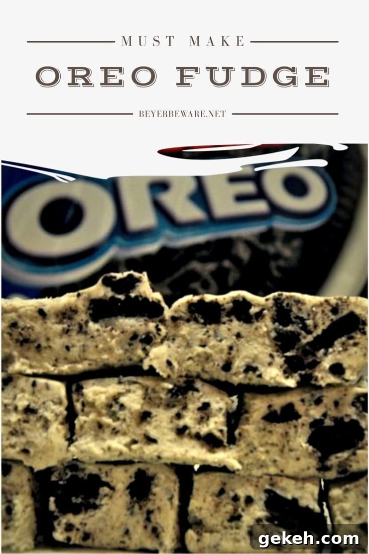 Cookies 'N Cream Fudge recipe is the soft and decadent oreo fudge recipe that is an easy fudge recipe and always a hit. #oreo #fudge