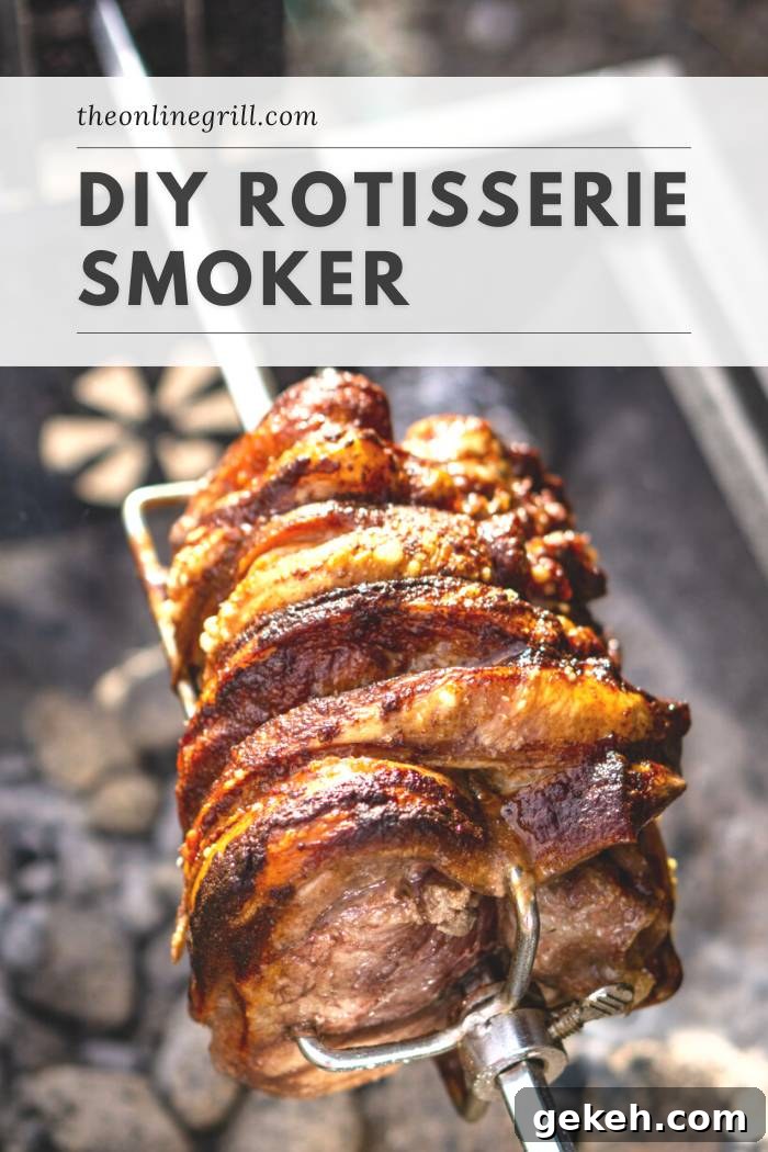 diy rotisserie smoker