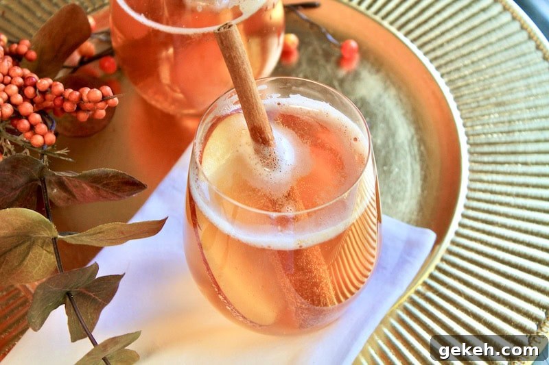 Autumn Apple Cider Cocktail with Fireball and Bourbon 7 Ingredients for apple cider cocktail