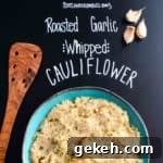 roasted garlic whipped cauliflower