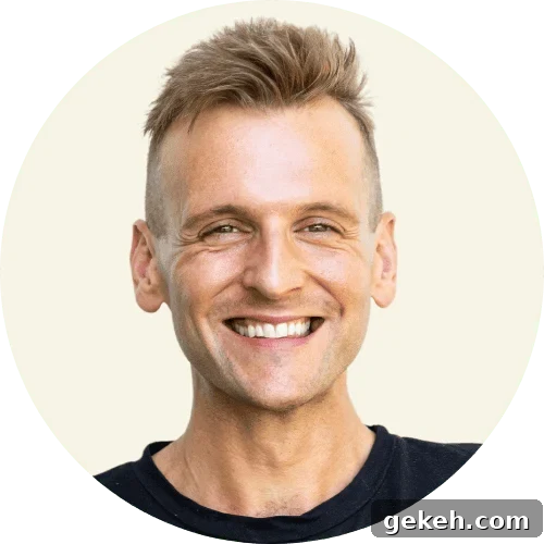 Homemade Gravy Recipe: Smooth, Rich Sauce in Minutes 2 Kaleb Wyse wearing a black shirt standing in front of a taupe background.