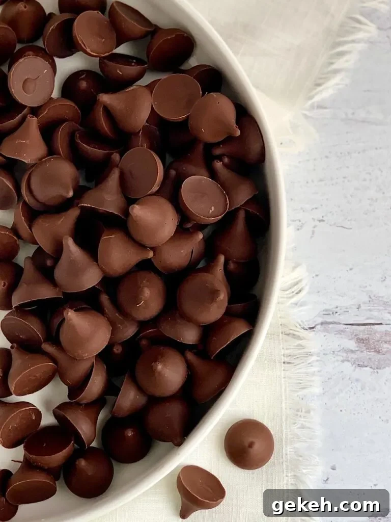 Homemade Chocolate Kisses: Simple Recipe for Melt-in-Your-Mouth Treats 8 A large white serving platter filled with chocolate kisses