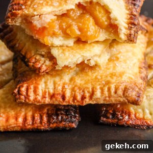 Mini Peach Hand Pies: Sweet Fruit Pockets Recipe 5 Buttery, flaky individual pies filled with jammy, cinnamon-scented peaches