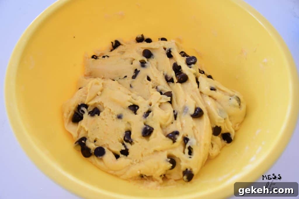 Air Fryer Chocolate Chip Cookies Made with Cake Mix 7 cake mix cookie dough with chocolate chips