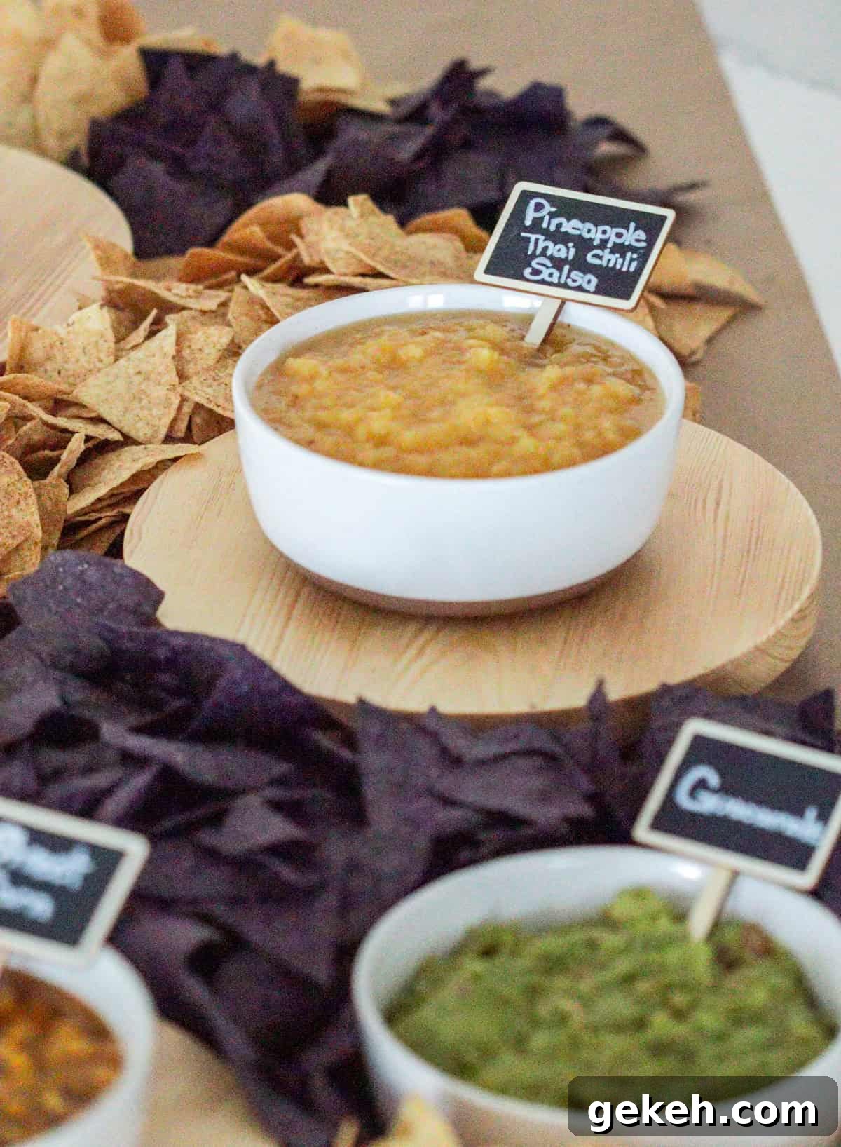 Pineapple thai chili salsa.