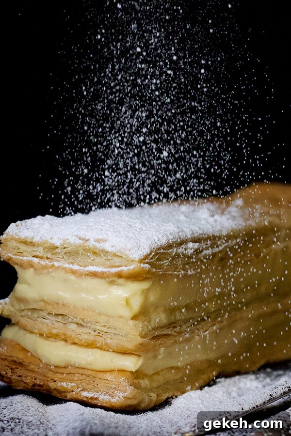 Classic French Napoleon Dessert Recipe.