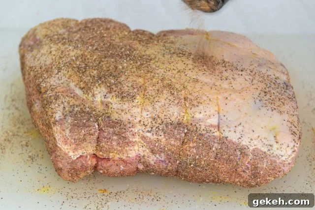Adding Salt and Pepper Blend to The Meat