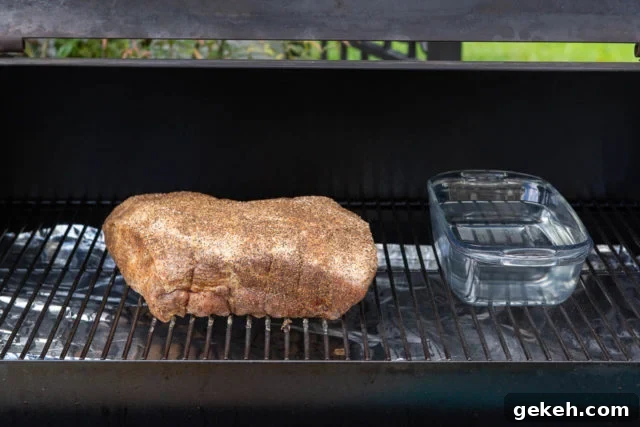 Visual for How to Smoke A Pork Butt with Water