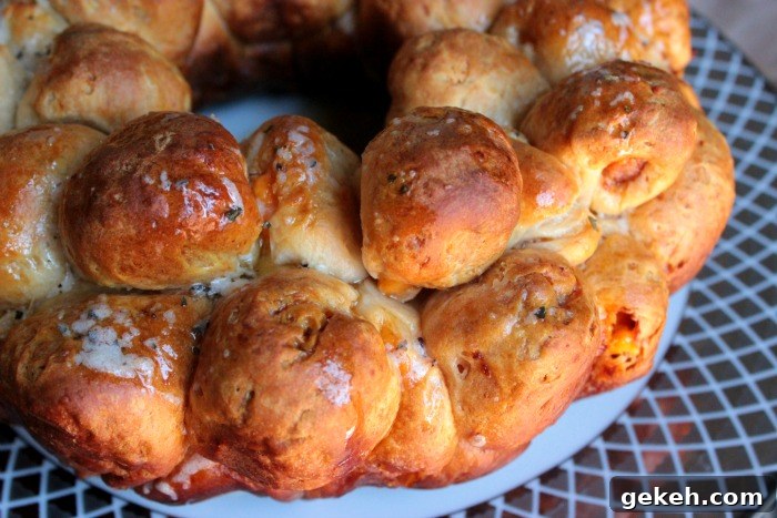 Ham and Cheese Monkey Bread