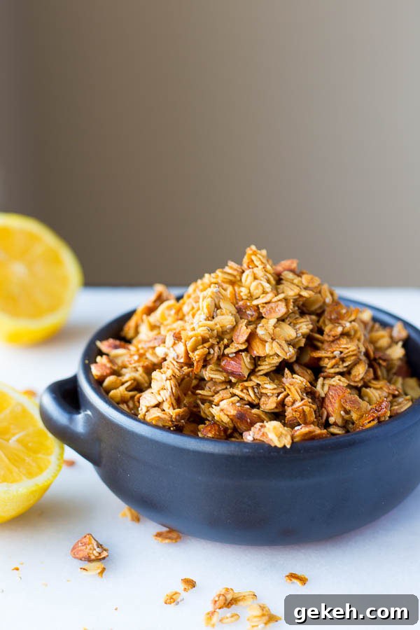 Lemon Chia Granola | 25+ Chia Seed Recipes