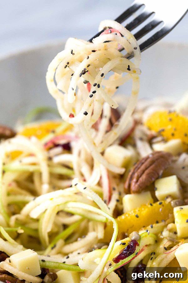 Spiralized Apple Chia Salad | 25+ Chia Seed Recipes