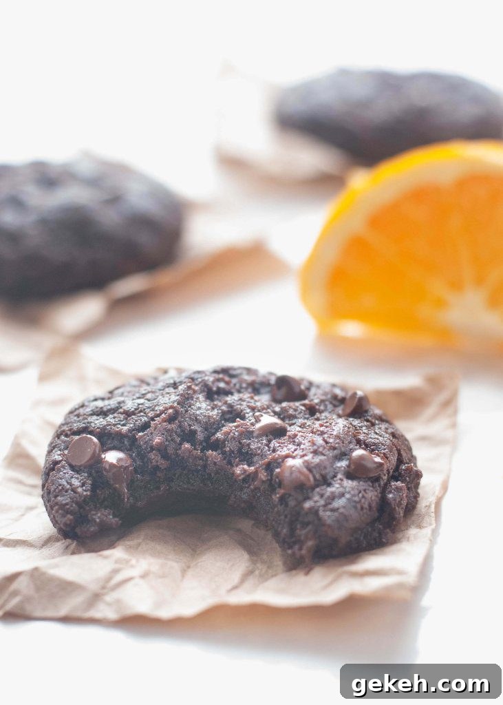 Gluten-Free Vegan Chocolate Orange Cookies (Top 8 Allergen-Free) with Video 3 dairy-free.chocolate.orange.cookies