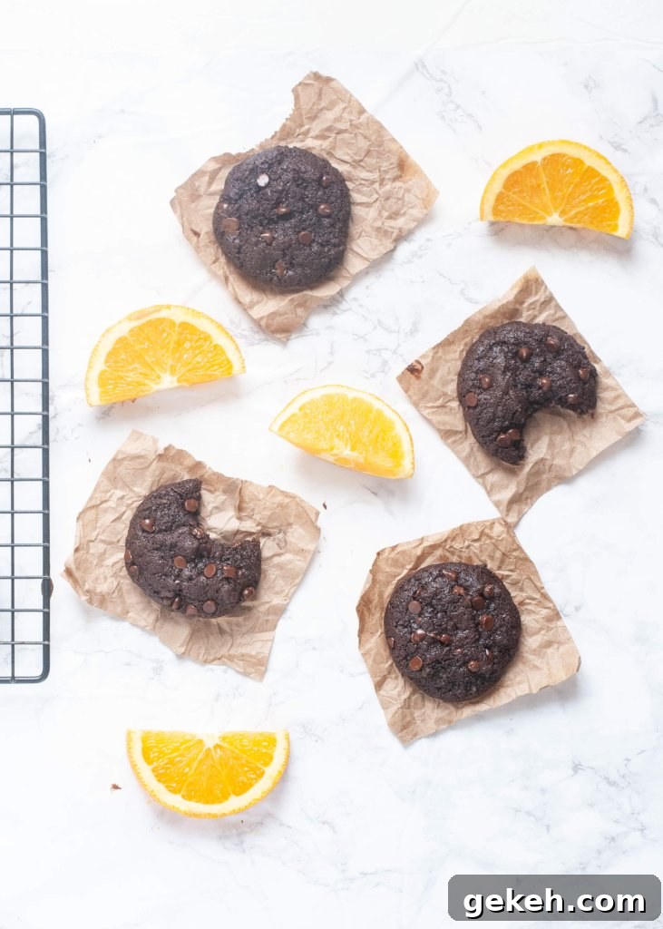 Gluten-Free Vegan Chocolate Orange Cookies (Top 8 Allergen-Free) with Video 4 allergy-friendly.chocolate.orange.cookies
