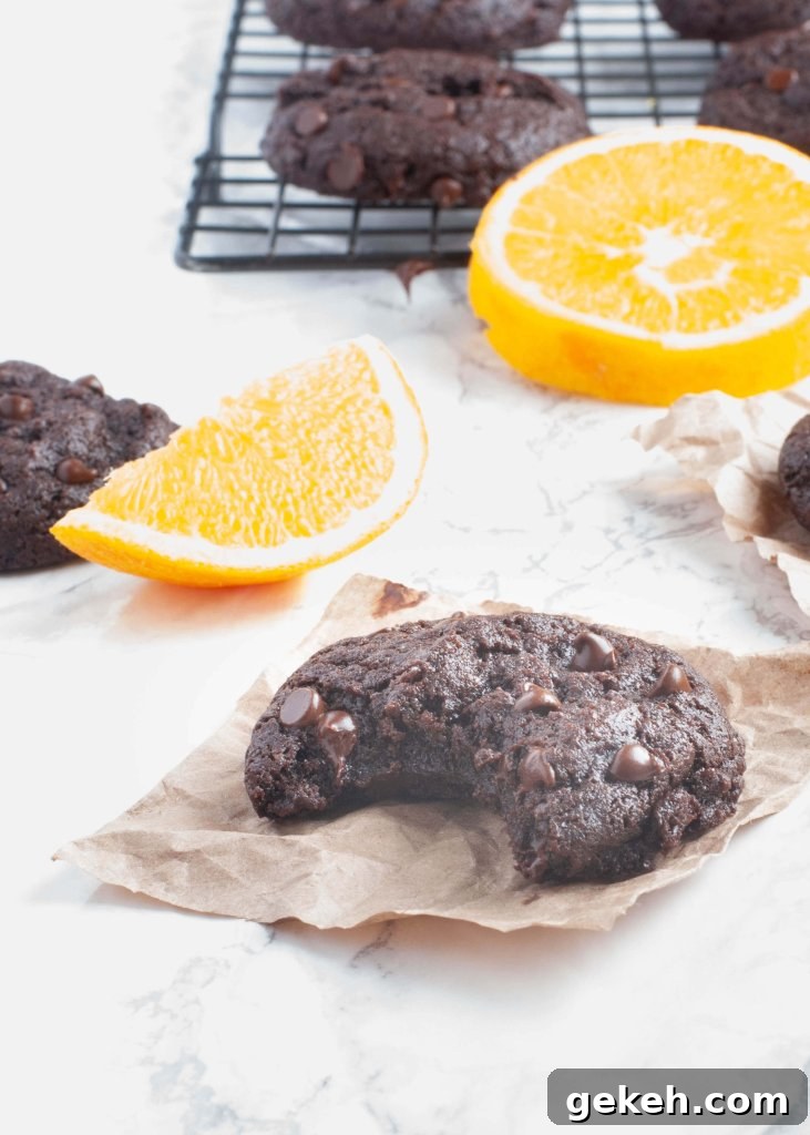 Gluten-Free Vegan Chocolate Orange Cookies (Top 8 Allergen-Free) with Video 5 gluten-free.chocolate.orange.cookies