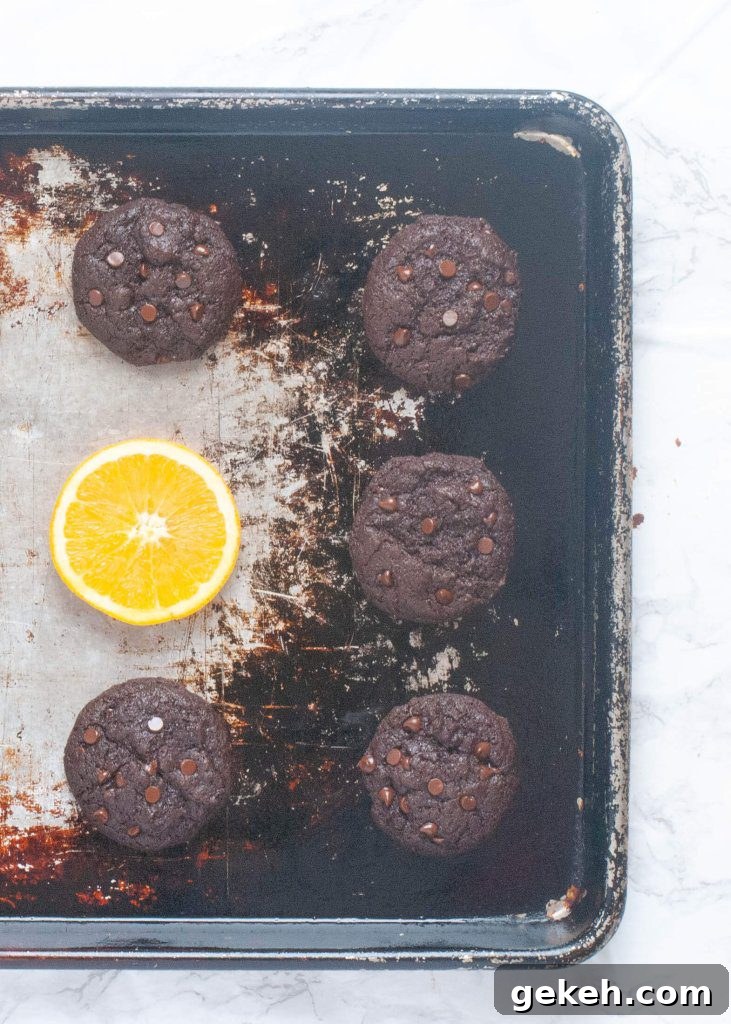 Gluten-Free Vegan Chocolate Orange Cookies (Top 8 Allergen-Free) with Video 6 egg-free.chocolate.orange.cookies