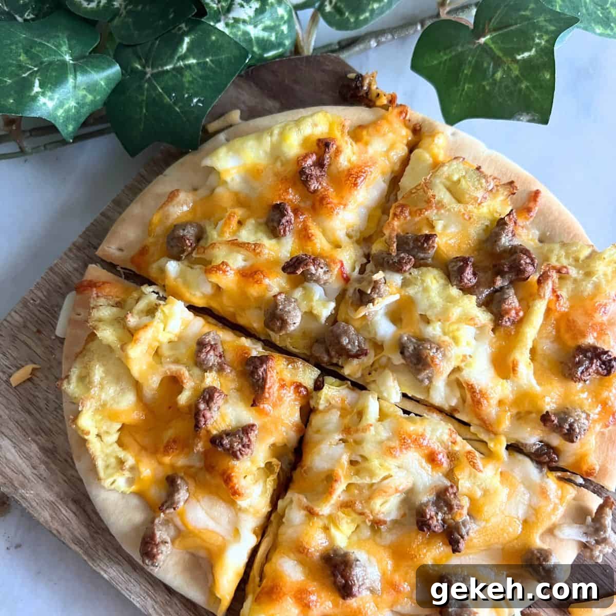 Air Fryer Breakfast pizza is a delightful twist on the traditional pizza, reimagined to cater to the most important meal of the day and you can easily make these in your air fryer!