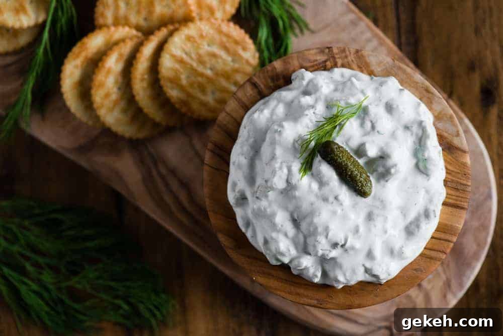 Creamy Dill Pickle Dip Recipe for Parties and Snacks 4 easy dill pickle dip appetizer recipe