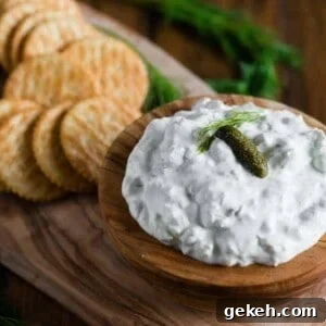 Creamy Dill Pickle Dip Recipe for Parties and Snacks 5 how to make easy dill pickle dip