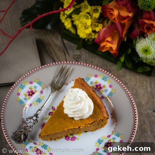 Crustless Low-Carb Pumpkin Pie | Low-Carb, So Simple!