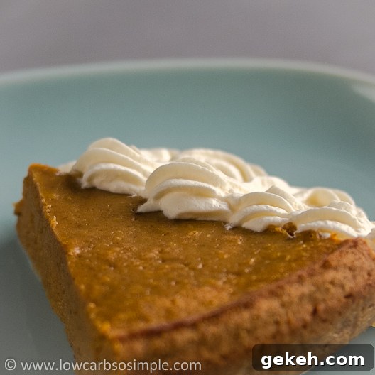 Crustless Low-Carb Pumpkin Pie | Low-Carb, So Simple!