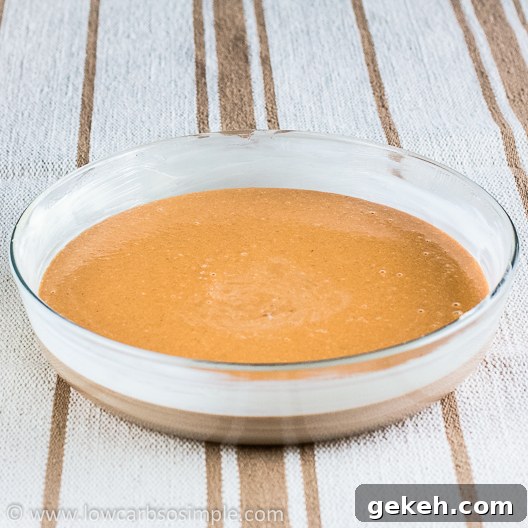 Crustless Low-Carb Pumpkin Pie; Ready to the Oven | Low-Carb, So Simple!