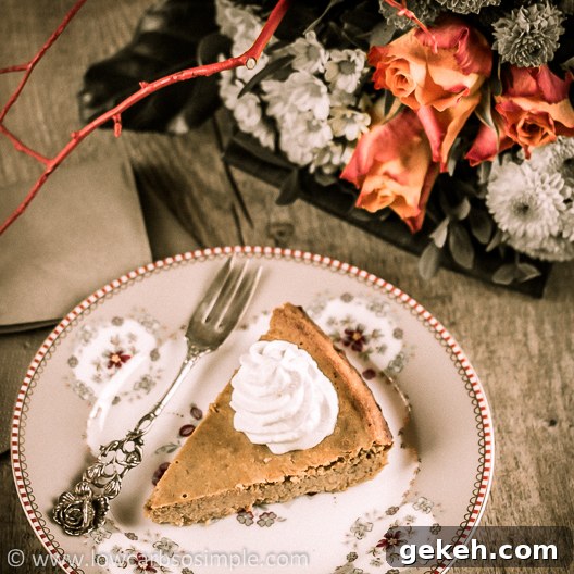 Crustless Low-Carb Pumpkin Pie | Low-Carb, So Simple! 