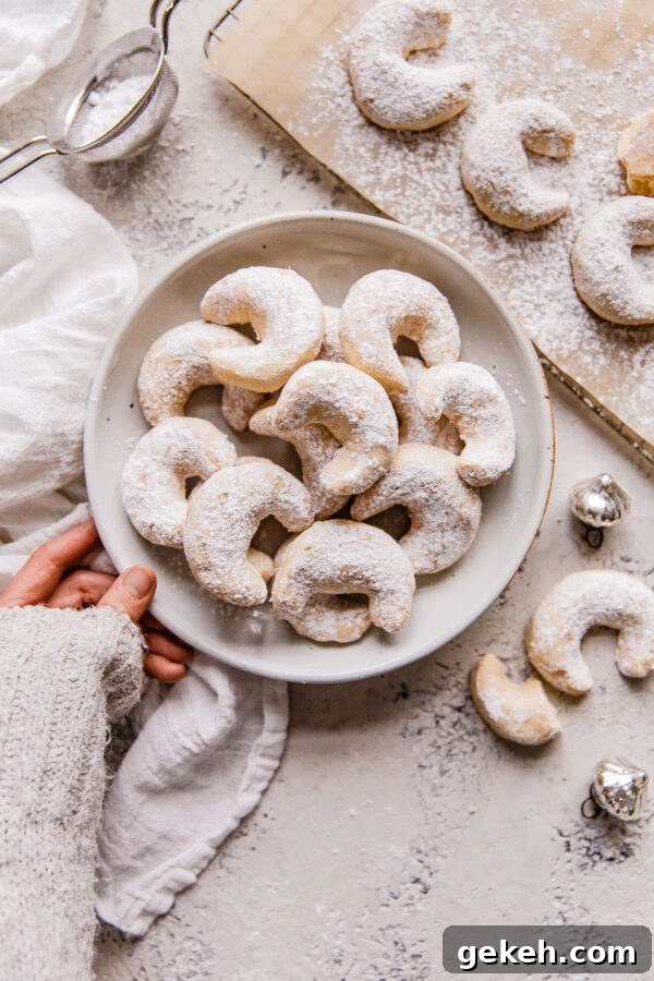 Almond Crescent Cookies
