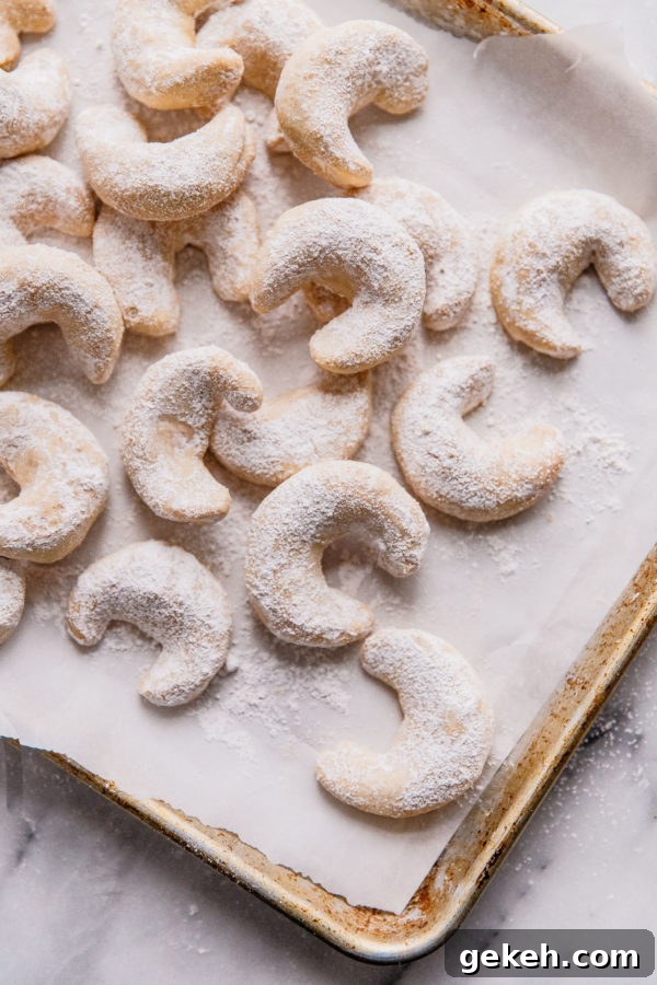 Almond Crescent Cookies