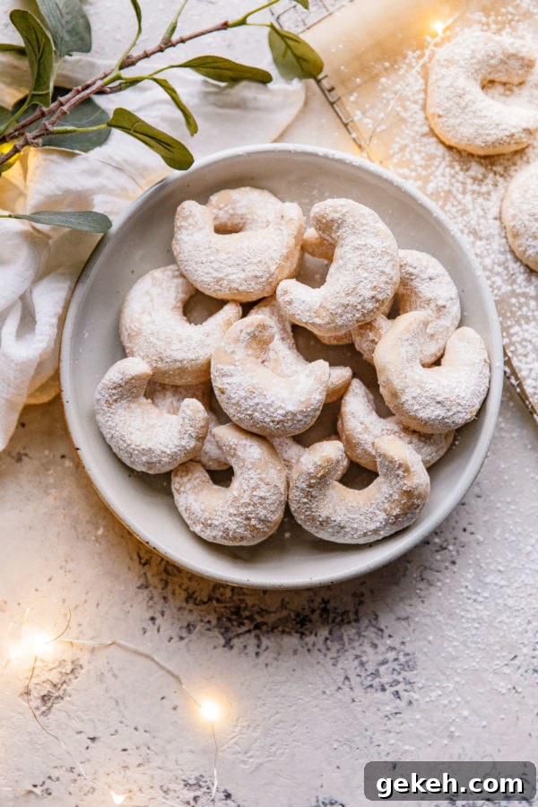 Almond Crescent Cookies
